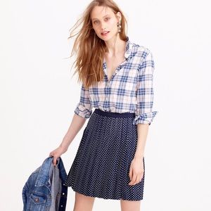 J.Crew summerweight plaid button shirt